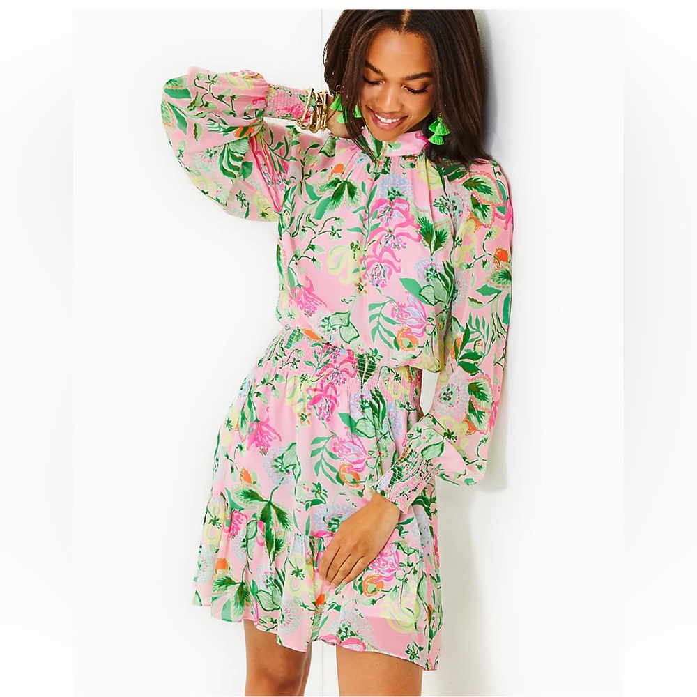NWT Lilly Pulitzer Ellielynn Long Sleeve Dress